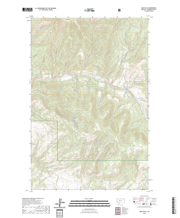 Bald Hills topographic map thumbnail