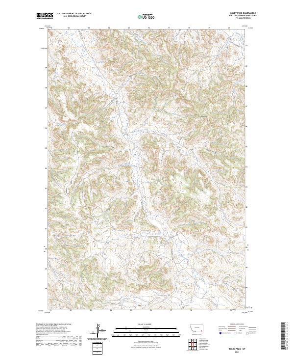 Baldy Peak topographic map thumbnail