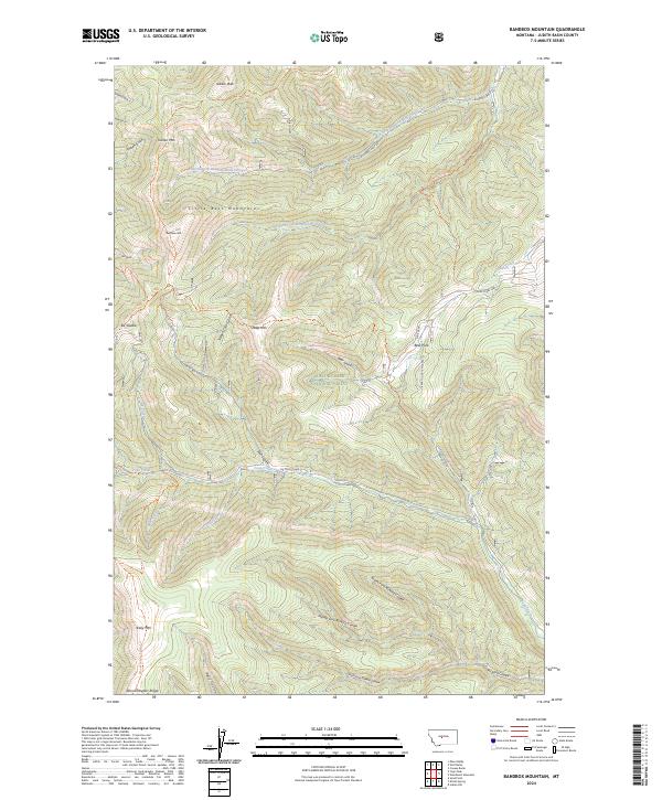 Bandbox Mountain topographic map thumbnail