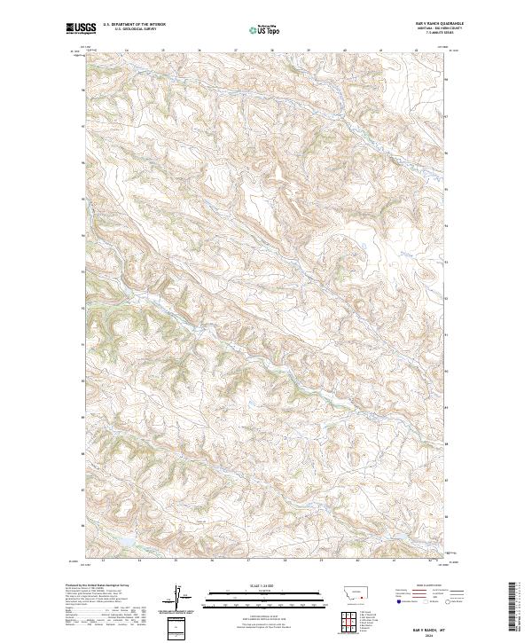 Bar V Ranch topographic map thumbnail
