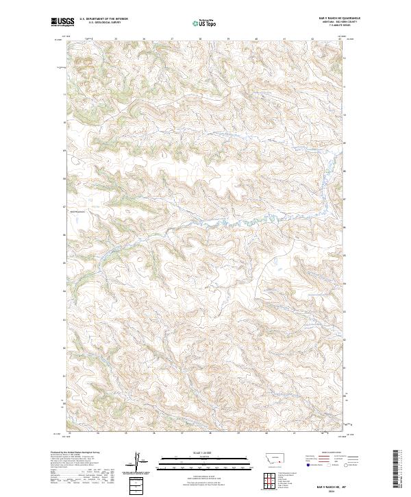 Bar V Ranch NE topographic map thumbnail