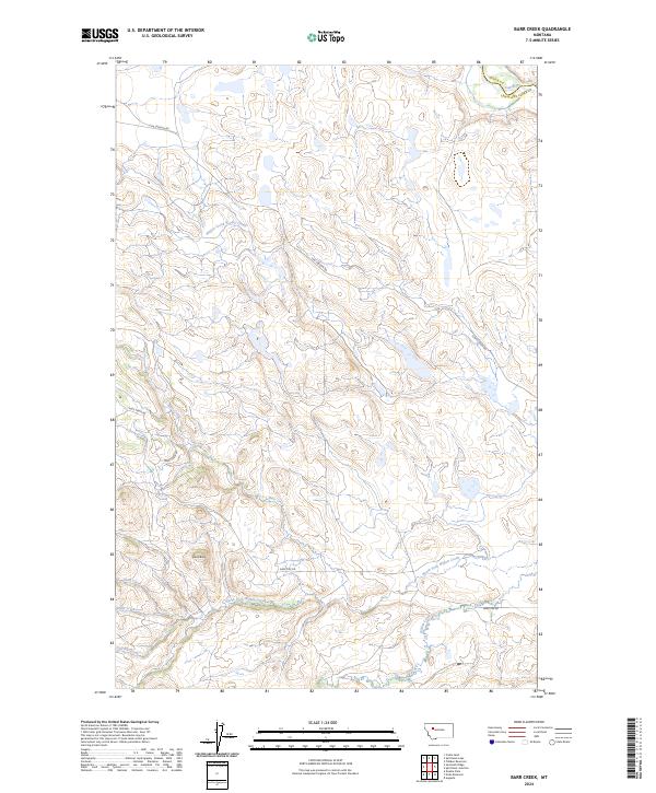 Barr Creek topographic map thumbnail