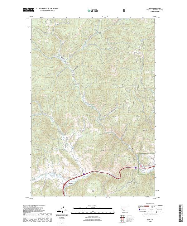 Basin topographic map thumbnail