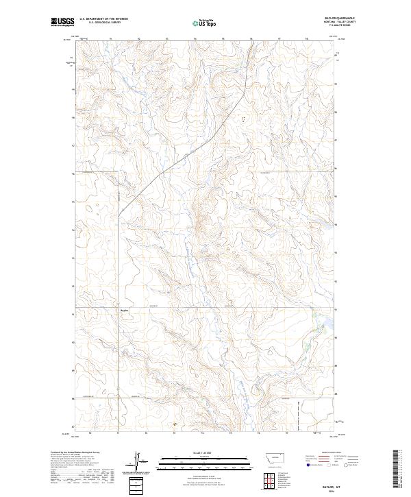 Baylor topographic map thumbnail