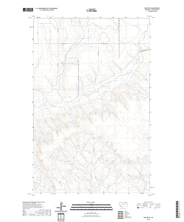 Baylor SE topographic map thumbnail