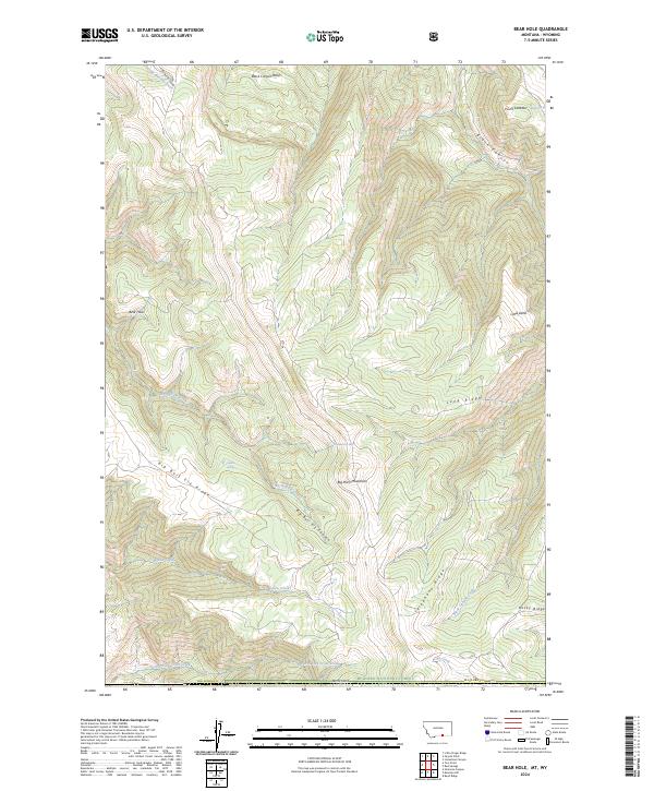 Bear Hole topographic map thumbnail