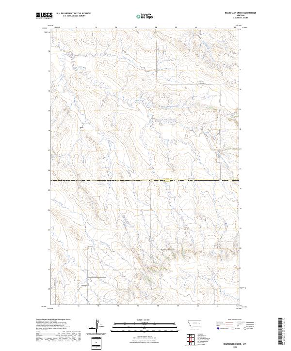 Bearshack Creek topographic map thumbnail