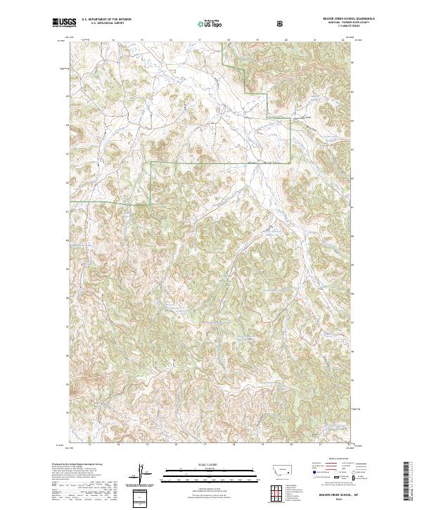 Beaver Creek School topographic map thumbnail