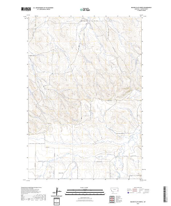 Beaver Flats North topographic map thumbnail