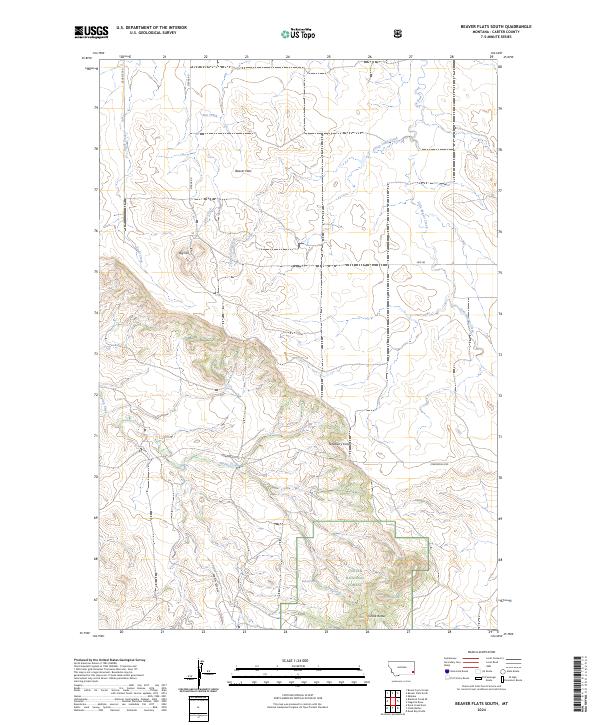 Beaver Flats South topographic map thumbnail