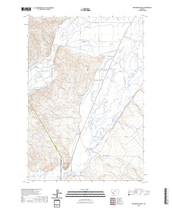 Beaverhead Rock topographic map thumbnail