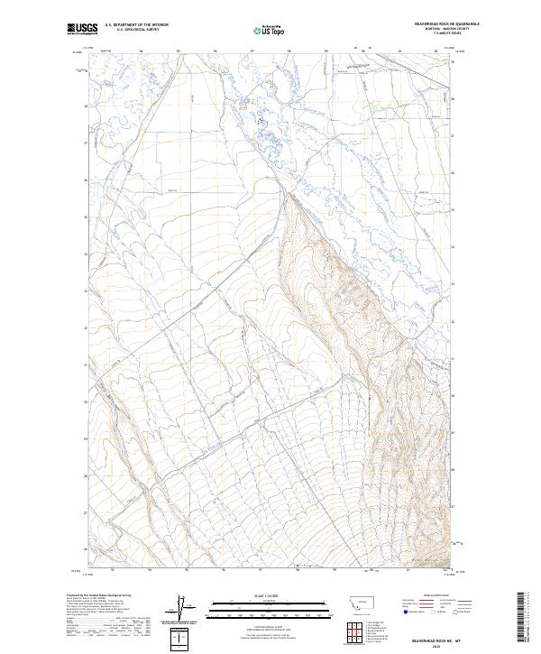 Beaverhead Rock NE topographic map thumbnail