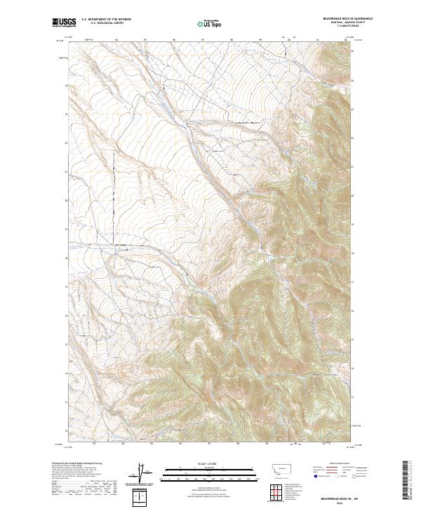 Beaverhead Rock SE topographic map thumbnail