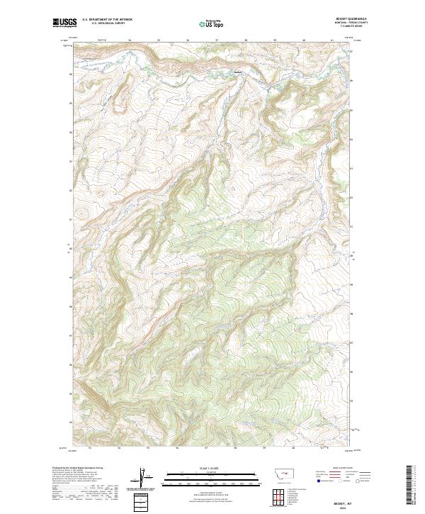 Becket topographic map thumbnail