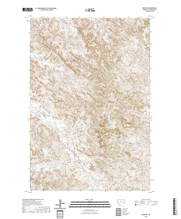 Beebe SW topographic map thumbnail