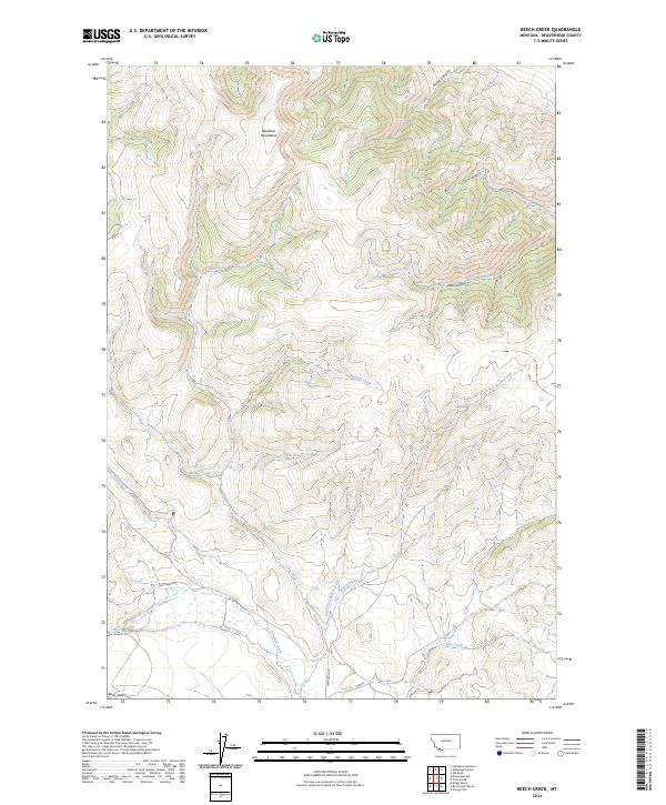 Beech Creek topographic map thumbnail