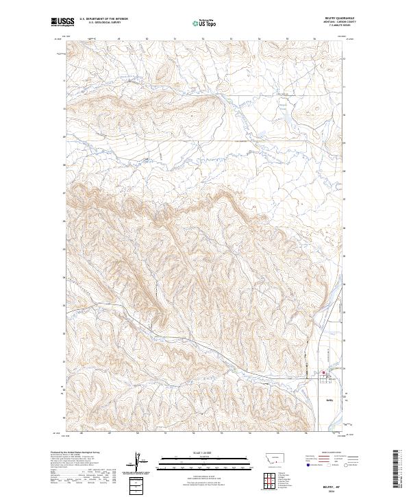 Belfry topographic map thumbnail