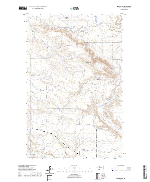 Belgian Hill topographic map thumbnail