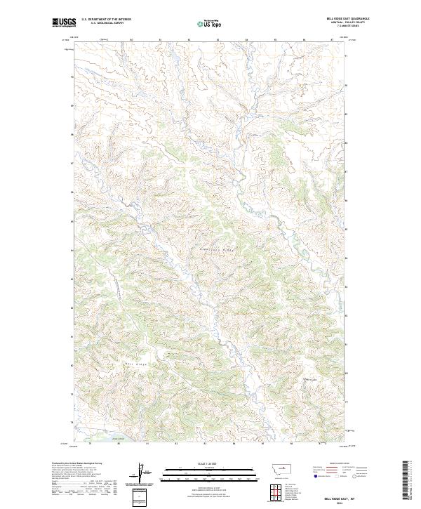 Bell Ridge East topographic map thumbnail