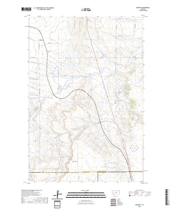 Belmont topographic map thumbnail