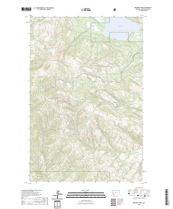 Belmont Point topographic map thumbnail