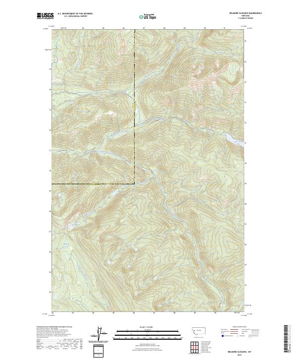 Belmore Sloughs topographic map thumbnail