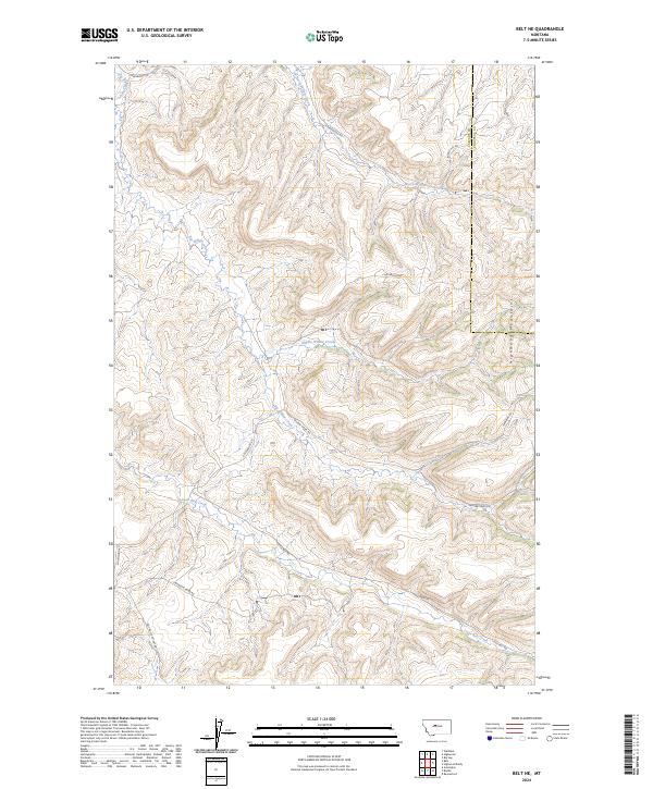 Belt NE topographic map thumbnail