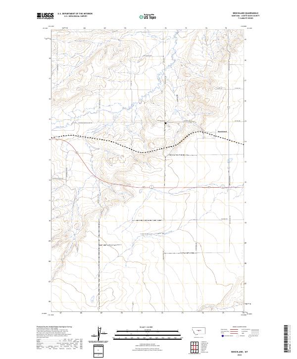 Benchland topographic map thumbnail