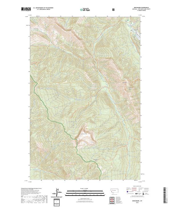Benchmark topographic map thumbnail