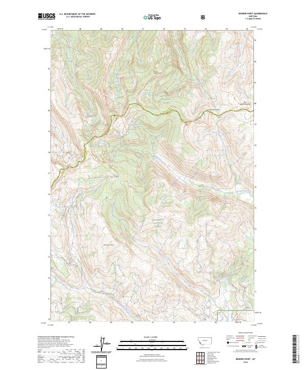Bender Point topographic map thumbnail