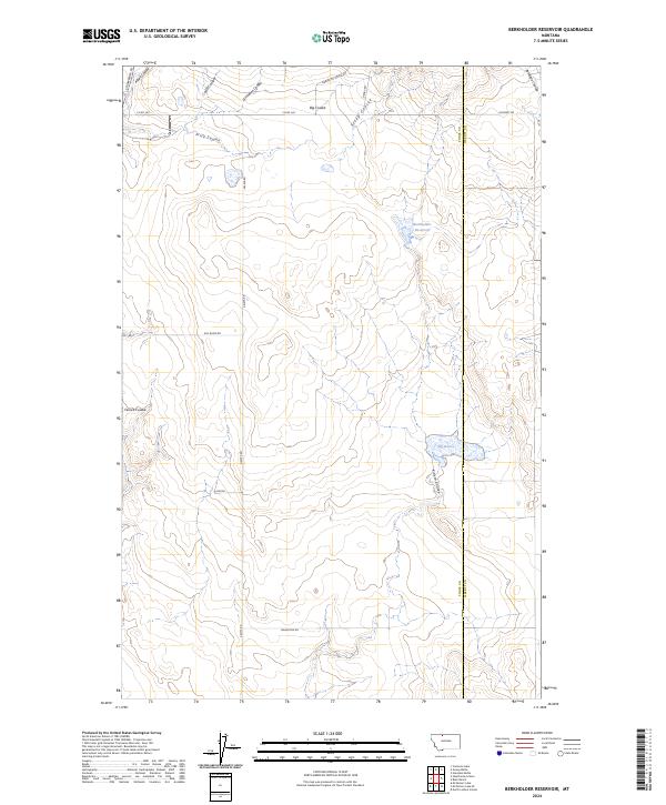 Berkholder Reservoir topographic map thumbnail