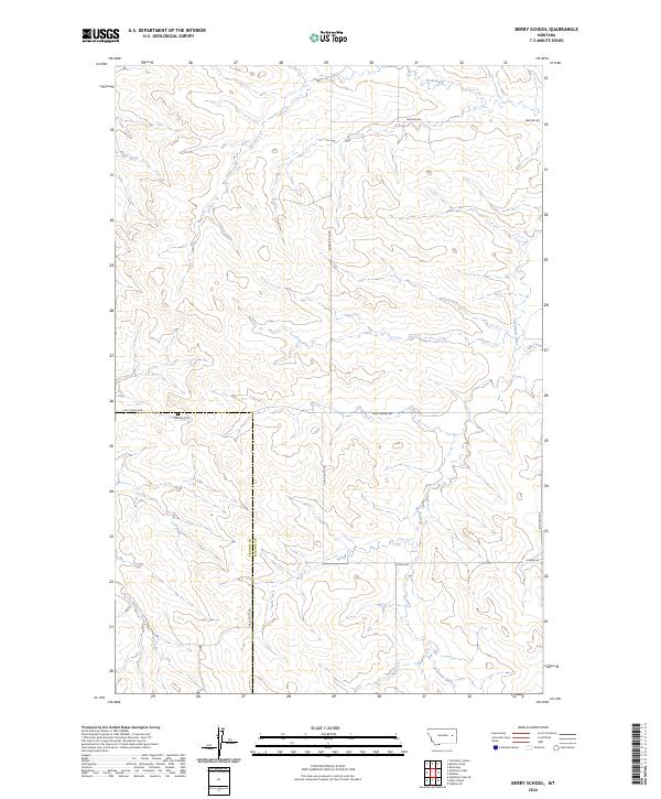 Berry School topographic map thumbnail