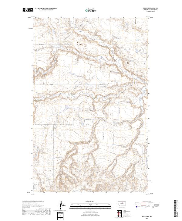 Big Coulee topographic map thumbnail