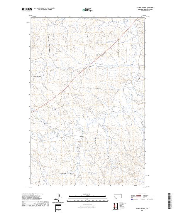 Big Dry School topographic map thumbnail