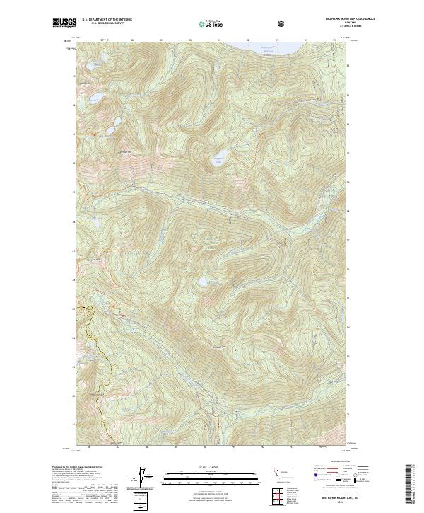 Big Hawk Mountain topographic map thumbnail