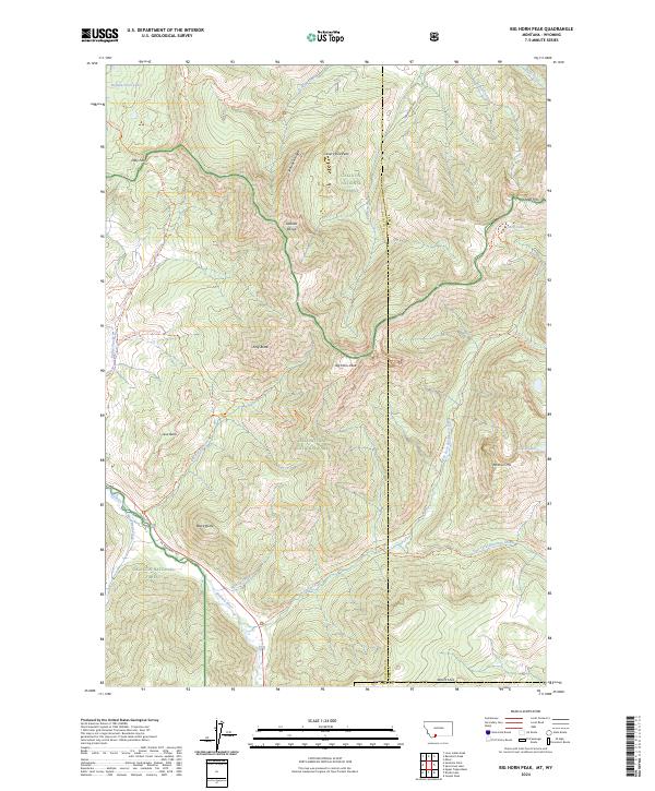Big Horn Peak topographic map thumbnail