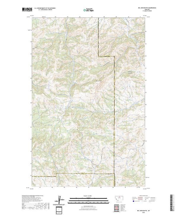Big John Butte topographic map thumbnail