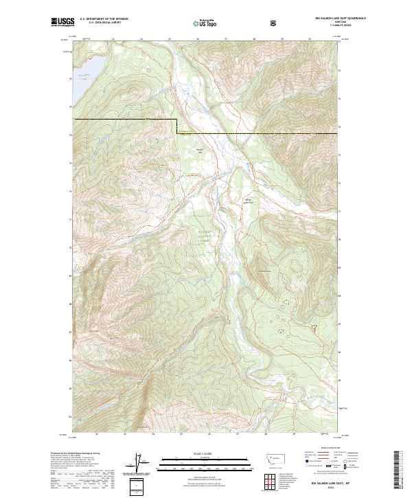 Big Salmon Lake East topographic map thumbnail