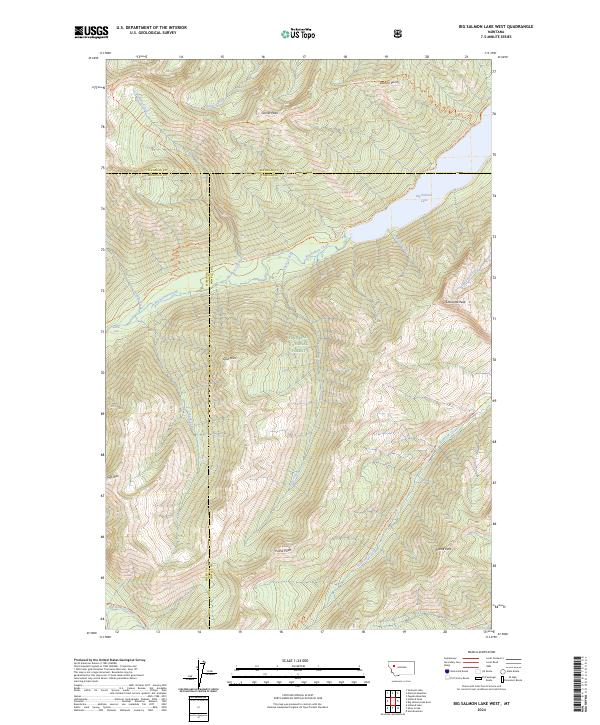 Big Salmon Lake West topographic map thumbnail