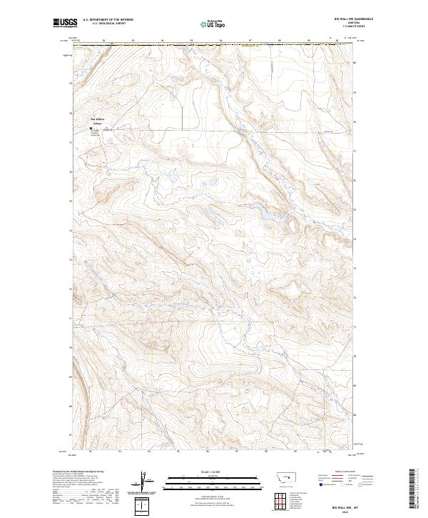 Big Wall NW topographic map thumbnail