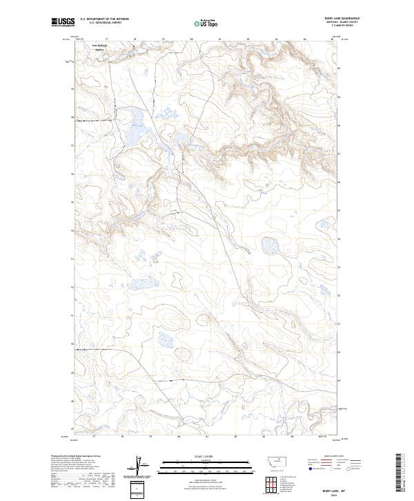 Bigby Lake topographic map thumbnail
