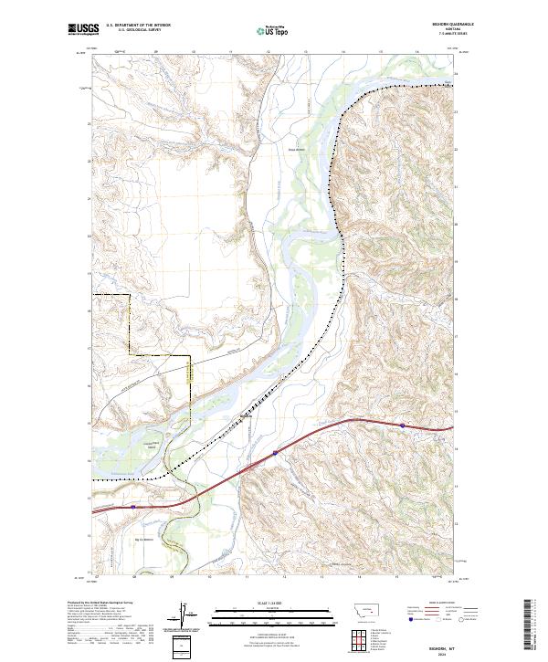 Bighorn topographic map thumbnail