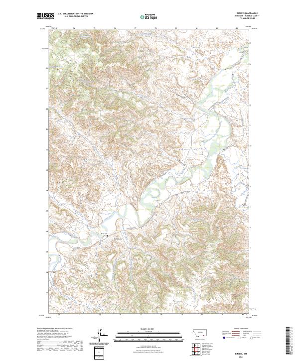 Birney topographic map thumbnail