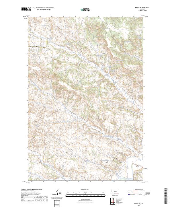 Birney SW topographic map thumbnail