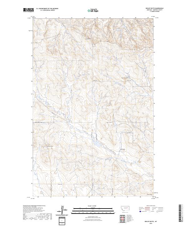 Biscuit Butte topographic map thumbnail