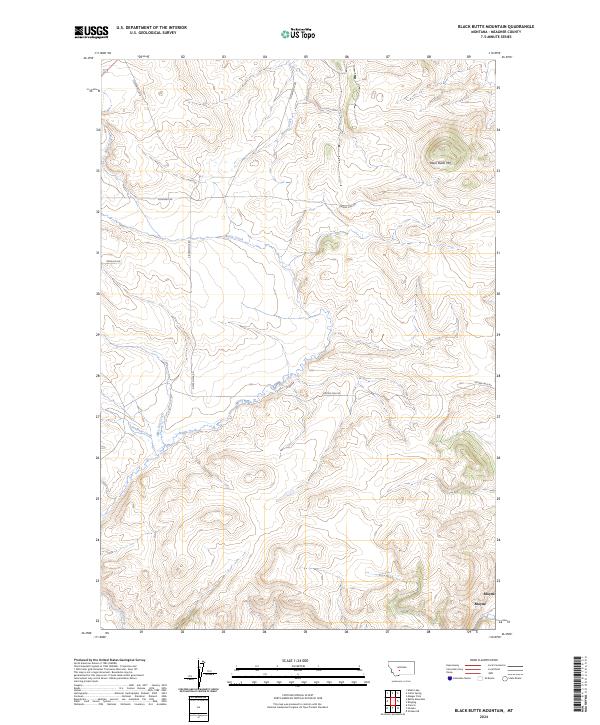Black Butte Mountain topographic map thumbnail