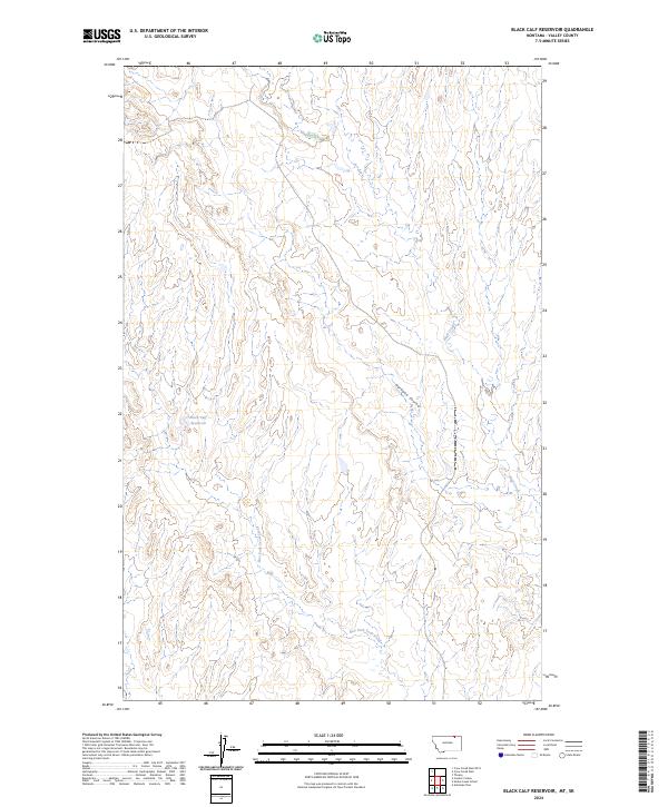 Black Calf Reservoir topographic map thumbnail
