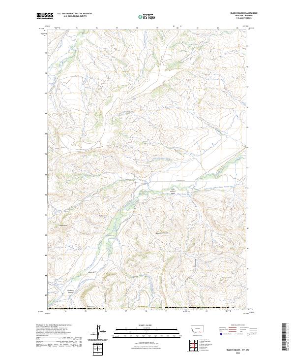 Black Gulch topographic map thumbnail