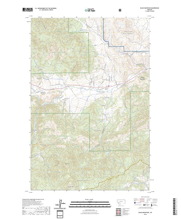 Black Mountain topographic map thumbnail