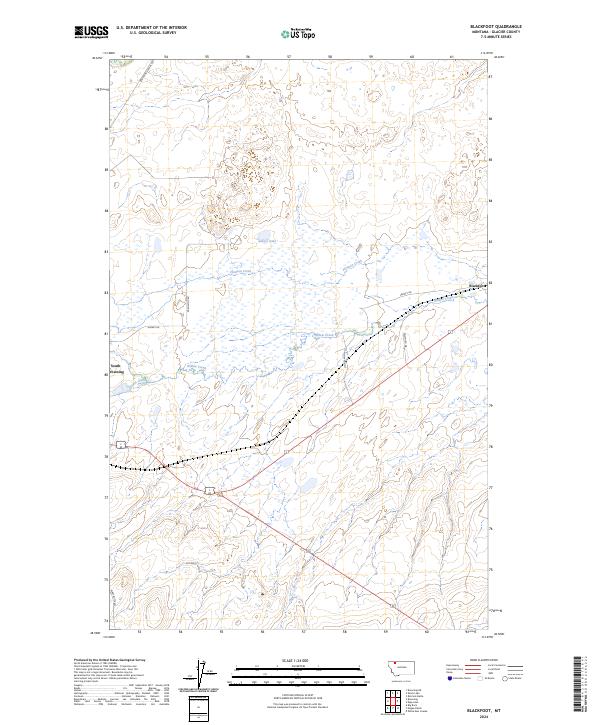 Blackfoot topographic map thumbnail
